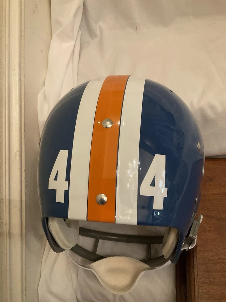 custom nfl motorcycle helmets TK2 Style Suspension Football Helmet Custom Denver Broncos Floyd Littl – WESTBROOKSPORTSCARDS