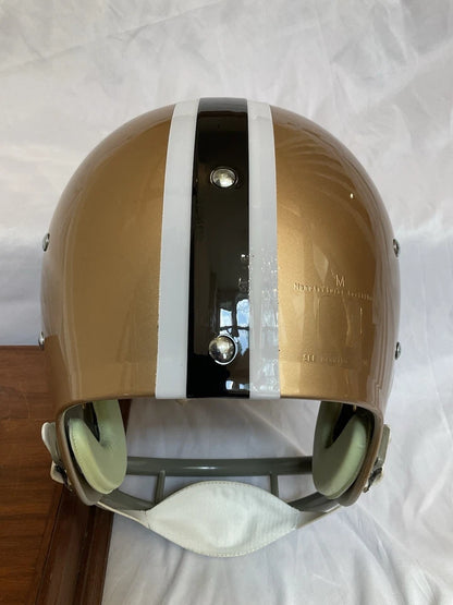 New Orleans Saints 1968 Style TK Suspension Football Helmet Officially Licensed WESTBROOKSPORTSCARDS