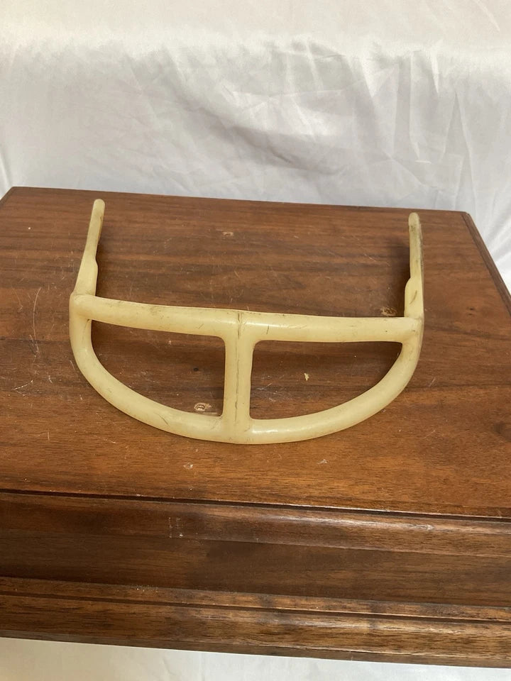 1960's Vintage ORIGINAL MacGregor 2-Bar Kra-Lite Facemask - Suspension Helmet WESTBROOKSPORTSCARDS