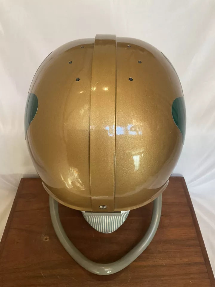 RK4 Style Football Helmet 1959 Notre Dame Fighting Irish Arched 1-bar Mask WESTBROOKSPORTSCARDS