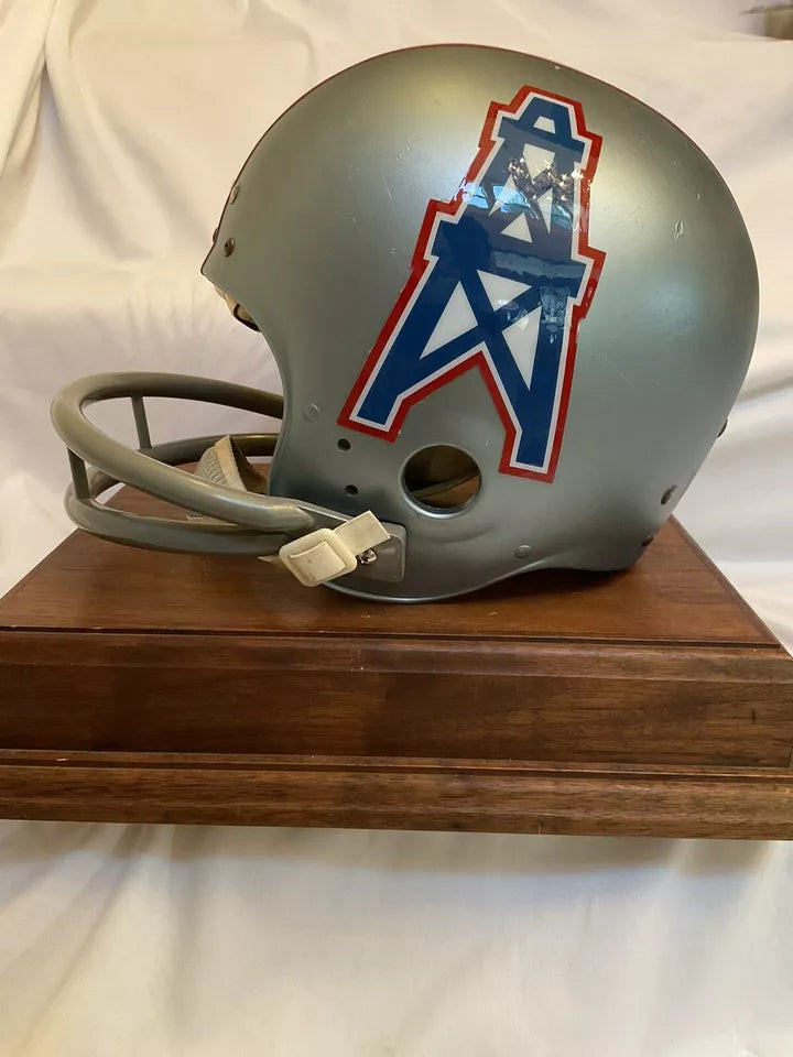 Original Vintage Wilson Football Helmet Custom 1969 - 1970 Houston Oilers  WESTBROOKSPORTSCARDS   