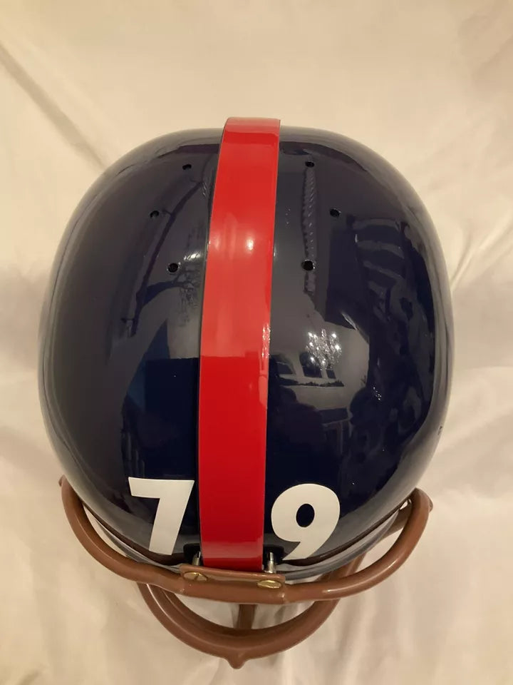 New York Giants RK4 Style Custom Football Helmet Roosevelt Brown Tribute WESTBROOKSPORTSCARDS