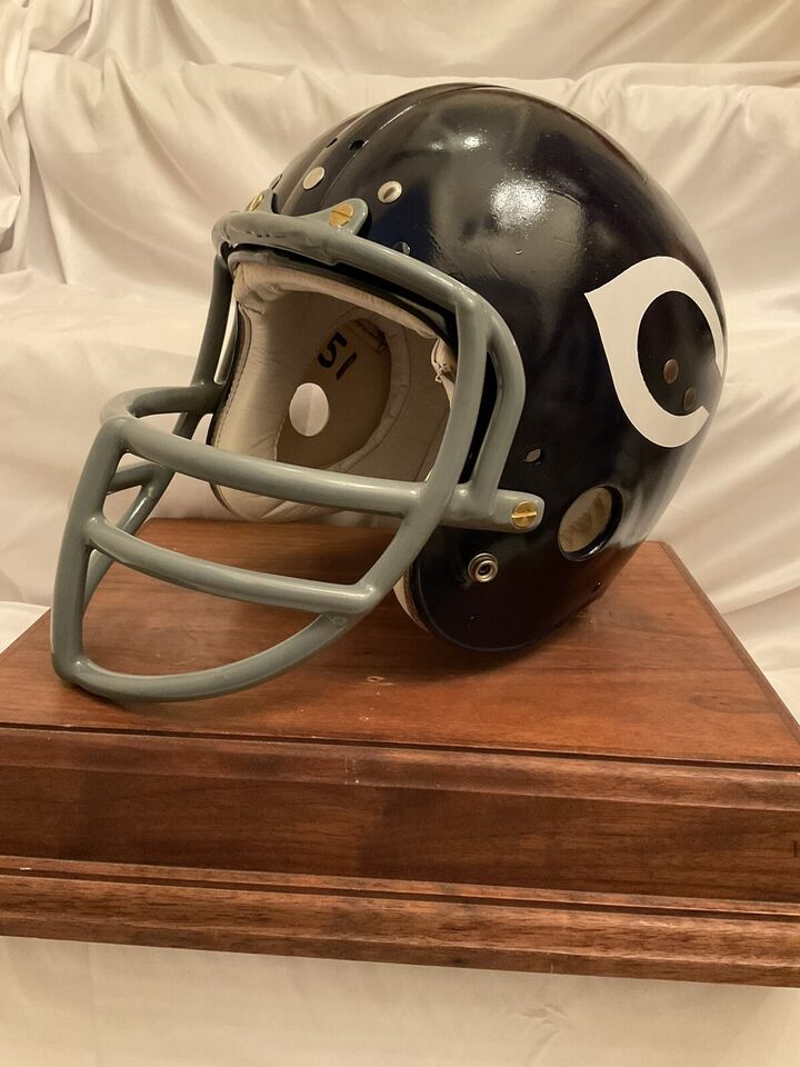 Original Vintage Wilson Football Helmet Size 7 1/4 Chicago Bears Dick Butkus  WESTBROOKSPORTSCARDS   