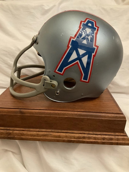 Original Vintage Wilson Football Helmet Custom 1969 - 1970 Houston Oilers