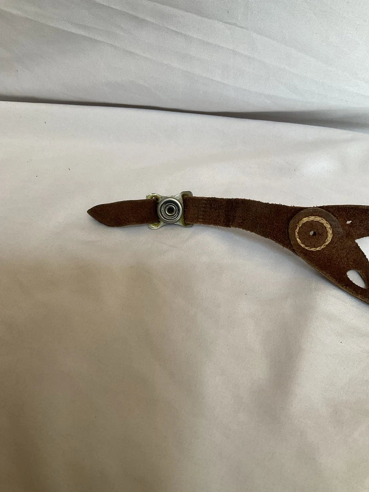 1960s Wilson Brown Leather Football Helmet Chin Strap - Very Nice Condition 1960s Wilson Brown Leather Football Helmet Chin Strap - Very Nice Condition