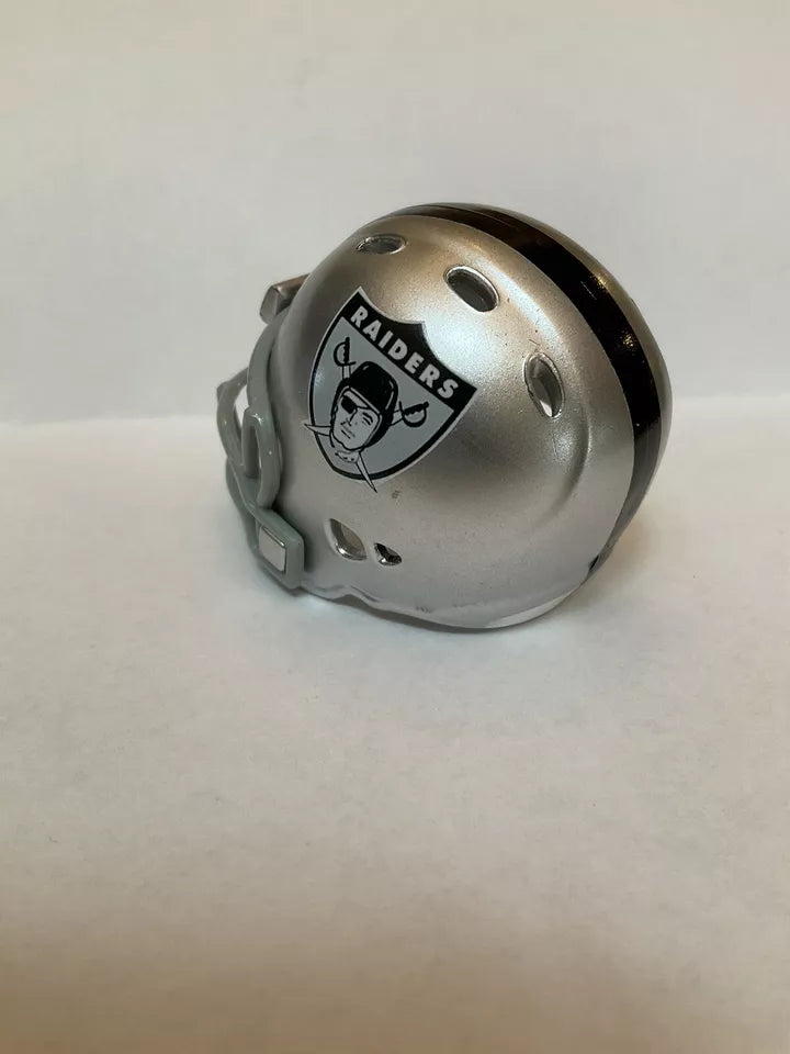 Oakland Raiders Custom Riddell Throwback Pocket Pro White Logo Helmet  WESTBROOKSPORTSCARDS   