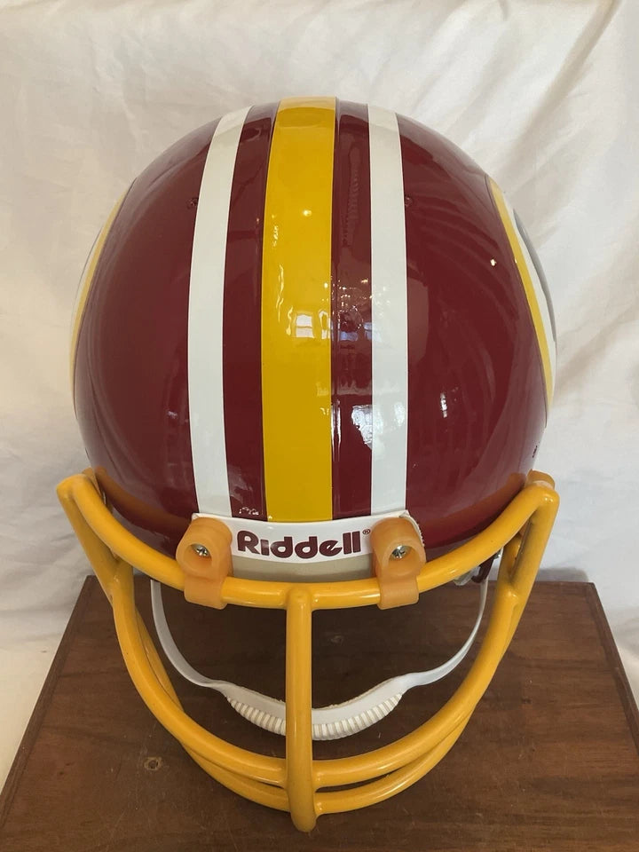 Riddell Football Helmet Custom 1982 Washington Redskins Tucked Feather Riggins WESTBROOKSPORTSCARDS
