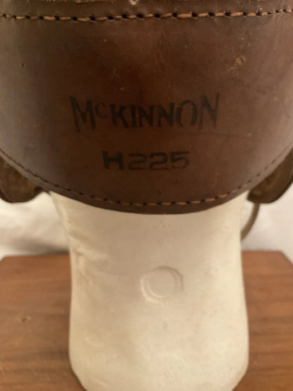 Original McKinnon H225 Authentic Leather Suspension Football Helmet WESTBROOKSPORTSCARDS