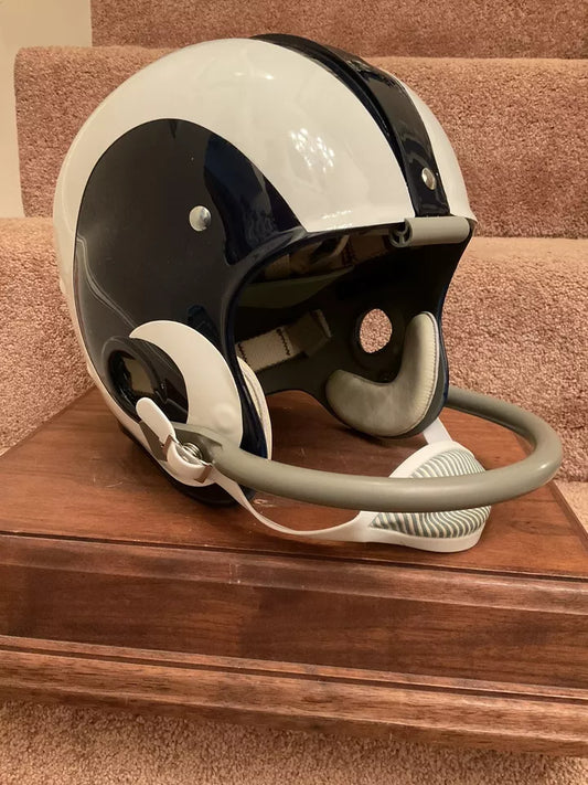 RK2 Style Suspension Football Helmet- Custom Los Angeles Rams Roman Gabriel WESTBROOKSPORTSCARDS