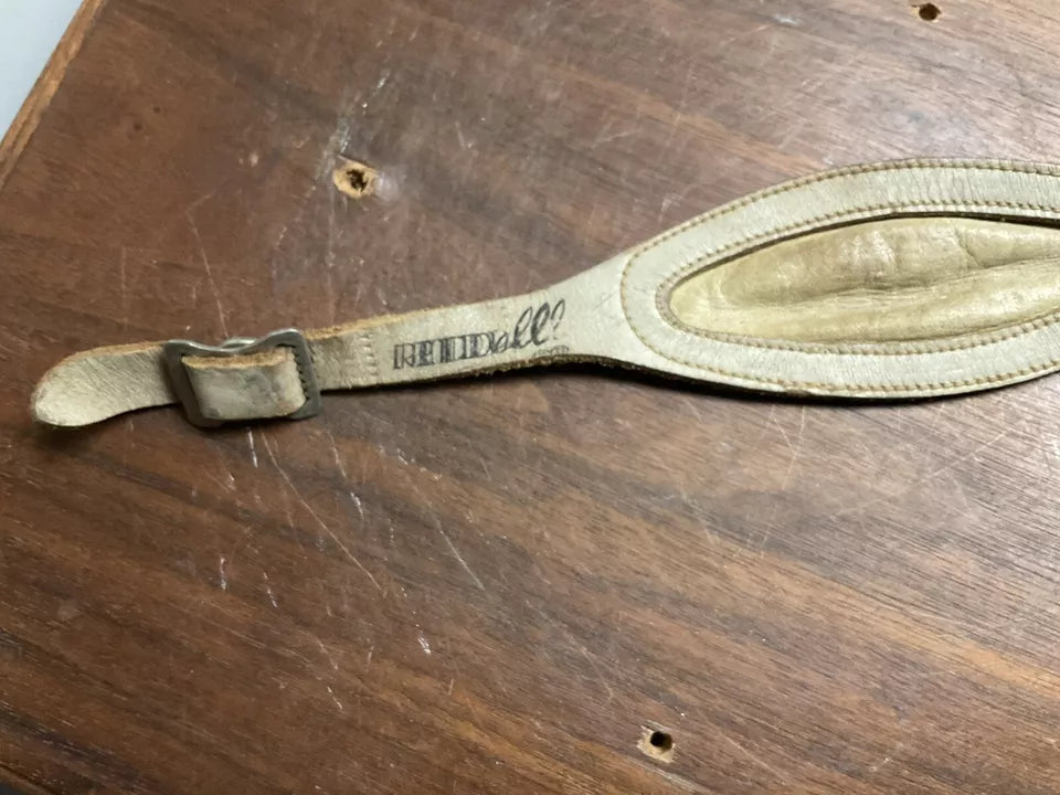 1950s Riddell Leather Football Helmet Chin Strap - Nice Condition WESTBROOKSPORTSCARDS