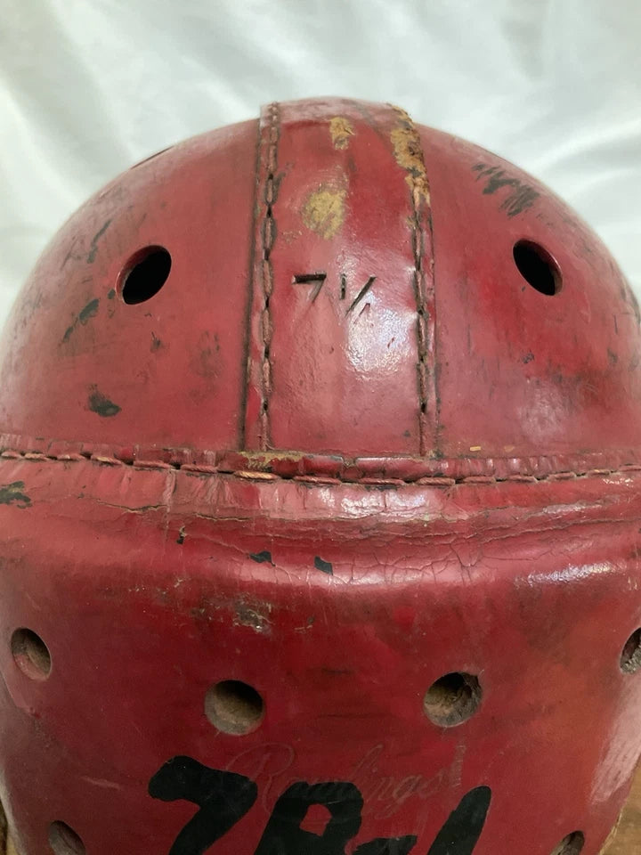 Rawlings A11 Authentic Leather Suspension Football Helmet Size 7 1/4! WESTBROOKSPORTSCARDS