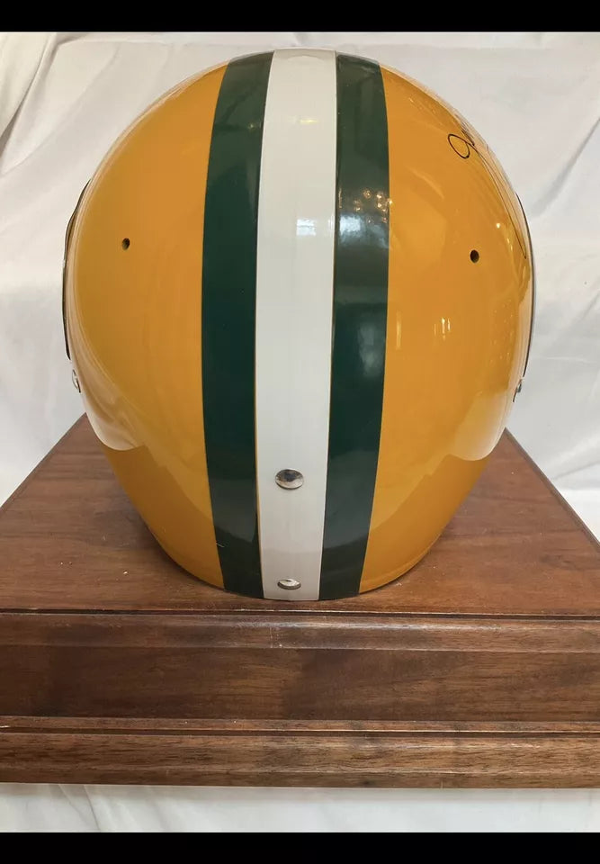 TK2 Style Football Helmet Custom Green Bay Packers Jerry Tagge Autograph