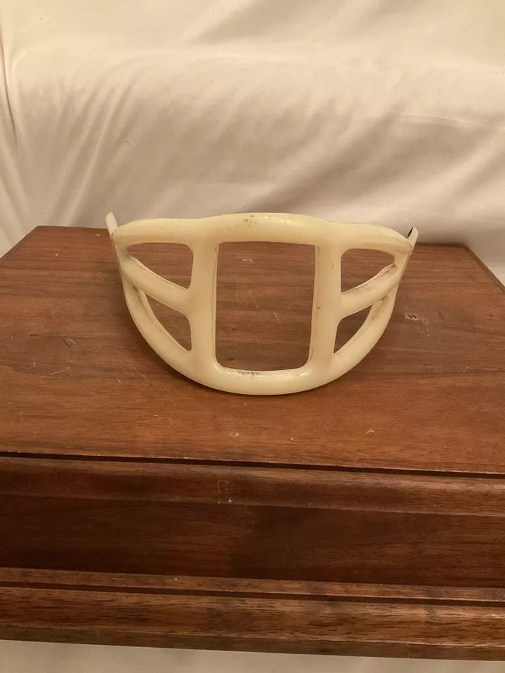 ORIGINAL Wilson 1960s Triple Bar “Spitter” Facemask Suspension Helmet  WESTBROOKSPORTSCARDS   