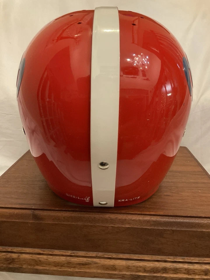 Riddell Kra-Lite RK2 Football Helmet 1962 Denver Broncos Blue Crazy Horse WESTBROOKSPORTSCARDS