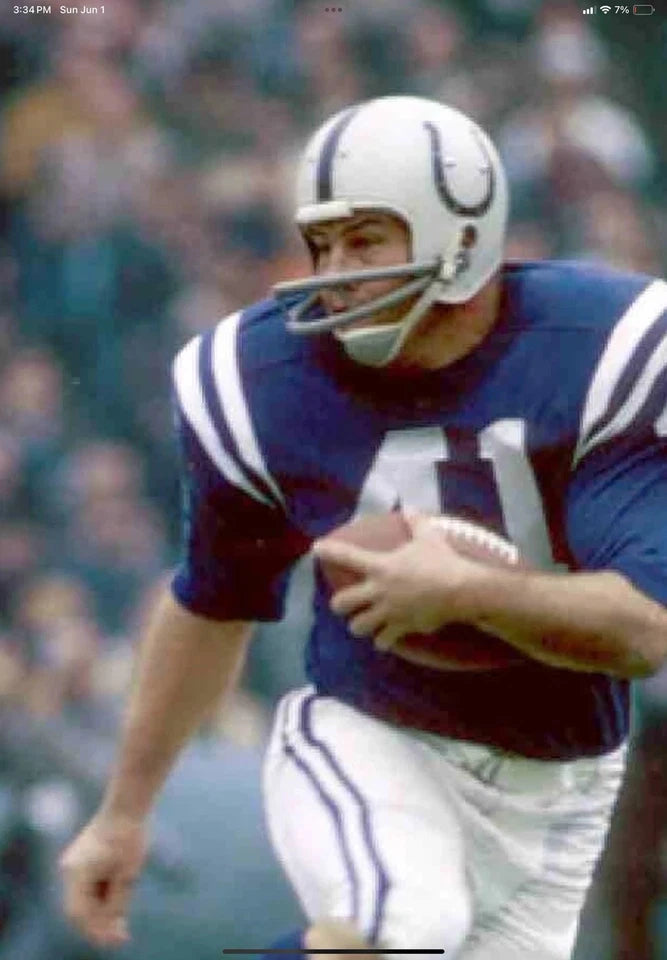Baltimore Colts MacGregor 1960s Game Used Clear Shell Football Helmet WESTBROOKSPORTSCARDS