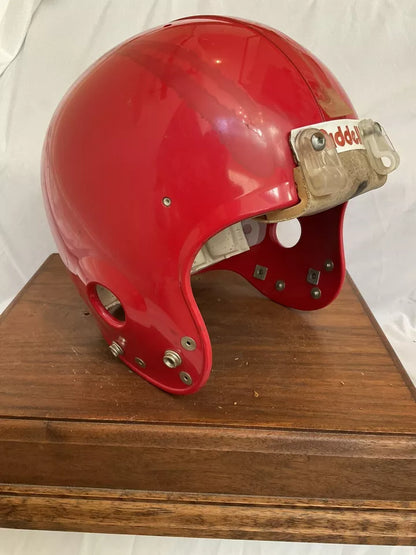 Vintage Medium Red Riddell ACE-1 Football Helmet Kansas City Chiefs Project? WESTBROOKSPORTSCARDS