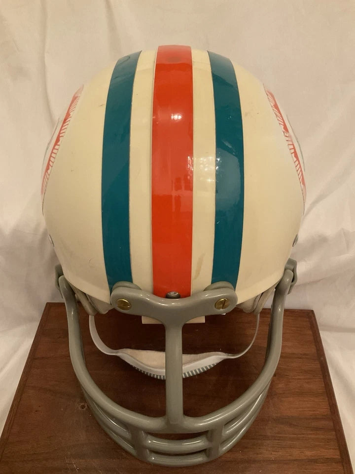 Original Riddell 1973 Miami Dolphins Kra-Lite TK2 Game Football Helmet Little