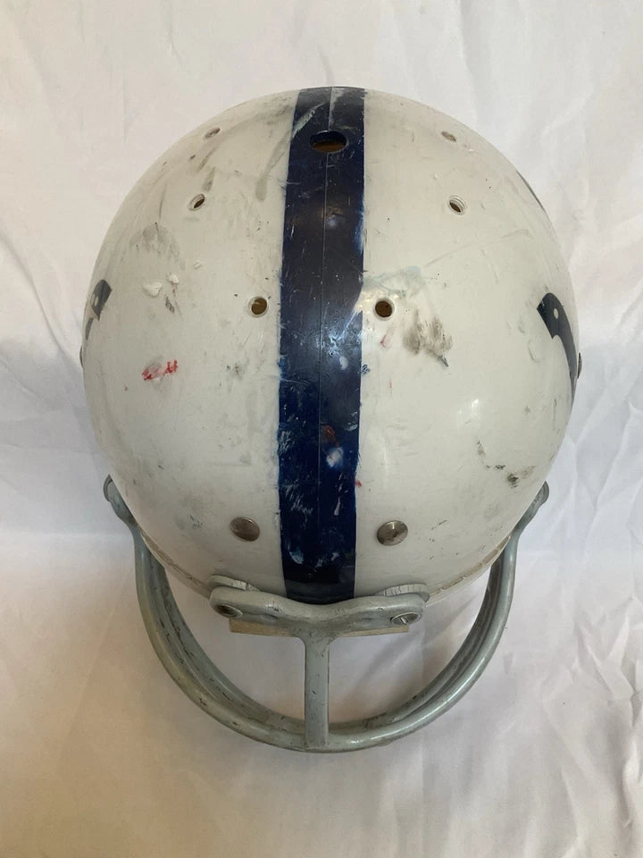 Baltimore Colts MacGregor 1960s Game Used Clear Shell Football Helmet WESTBROOKSPORTSCARDS