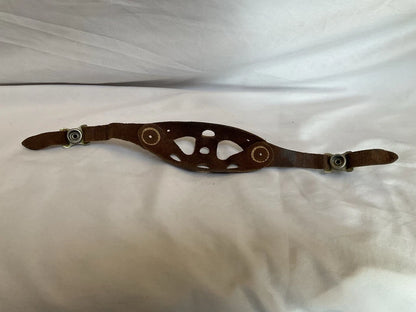 1960s Wilson Brown Leather Football Helmet Chin Strap - Very Nice Condition 1960s Wilson Brown Leather Football Helmet Chin Strap - Very Nice Condition