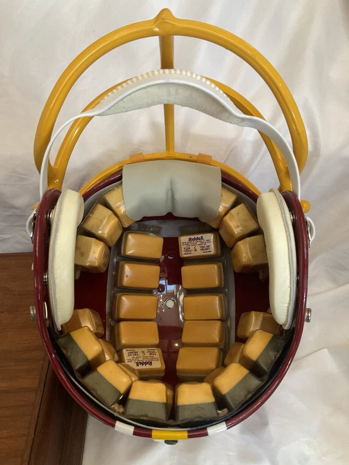 Riddell Football Helmet Custom 1982 Washington Redskins Tucked Feather Riggins WESTBROOKSPORTSCARDS