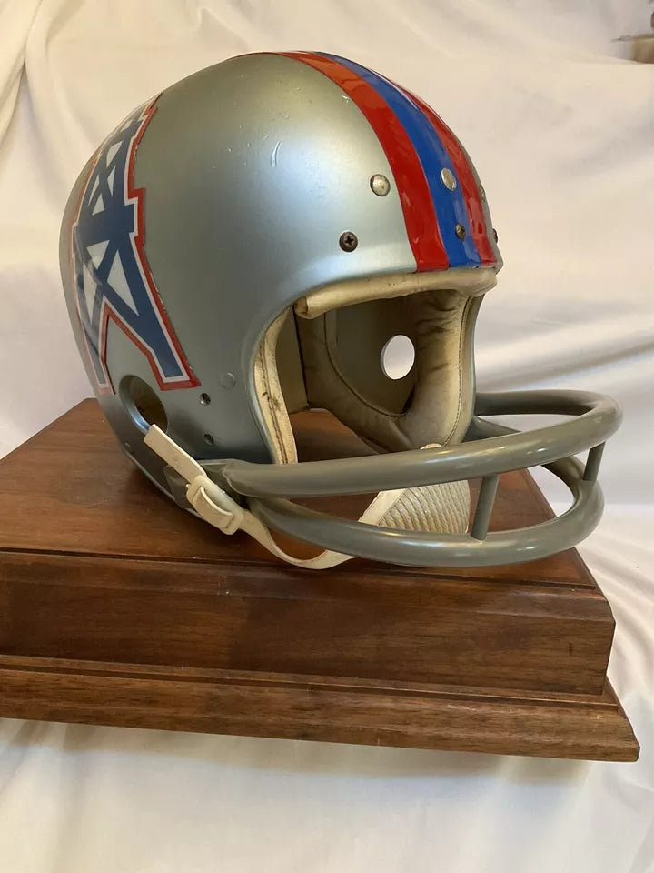 Original Vintage Wilson Football Helmet Custom 1969 - 1970 Houston Oilers  WESTBROOKSPORTSCARDS   