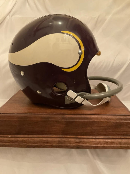 Original Riddell 1970 Minnesota Vikings Kra-Lite TK2 Game Football Helmet WESTBROOKSPORTSCARDS