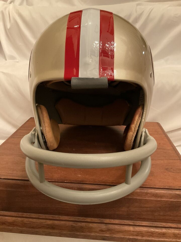 Wilson F-2013 Football Helmet Custom San Francisco 49ers 1973 RIDDell BD-9  WESTBROOKSPORTSCARDS   