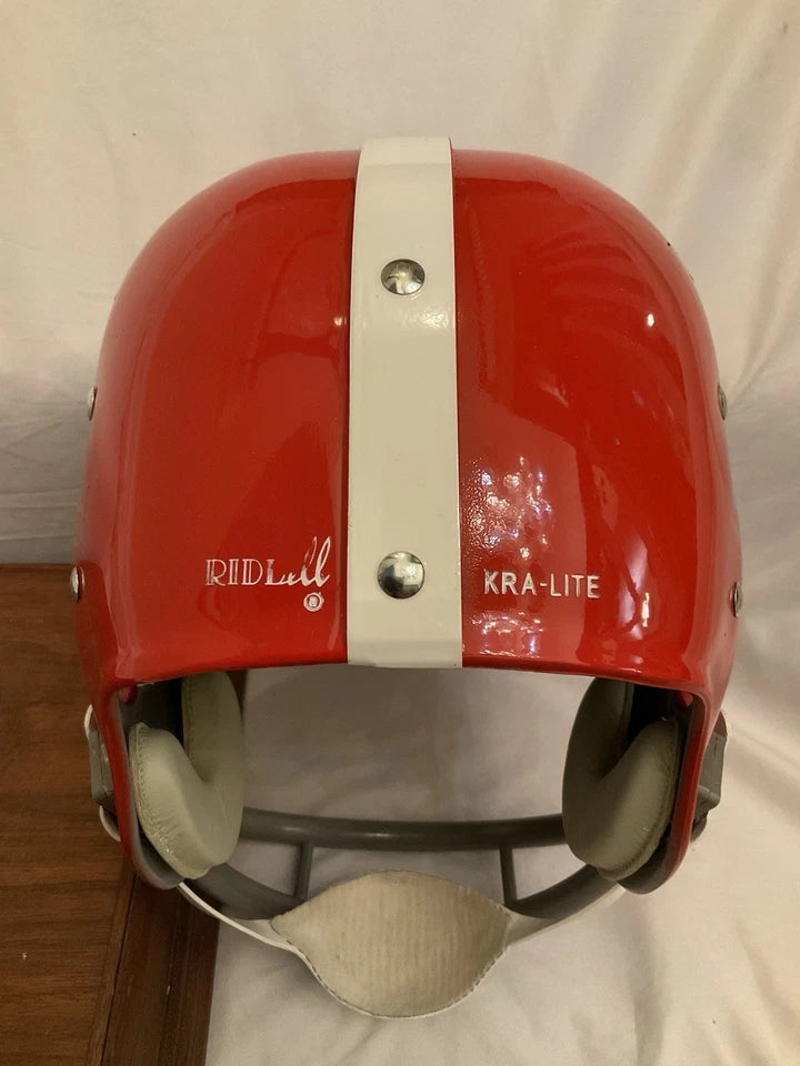 Riddell Kra-Lite RK2 Football Helmet 1962 Denver Broncos Blue Crazy Horse WESTBROOKSPORTSCARDS