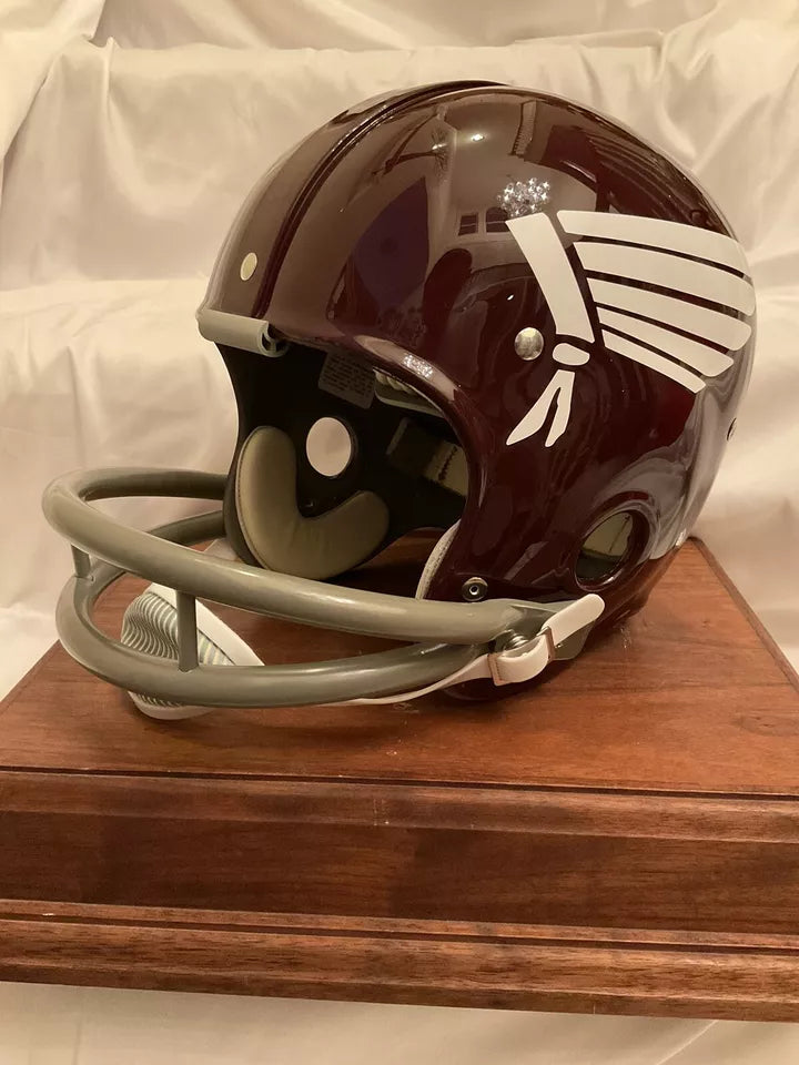 1965 Washington Redskins Head Dress Logo Prototype RK2 Football Helmet Hanburger  WESTBROOKSPORTSCARDS   