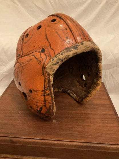 Original Wilson Or Rawlings Authentic Leather Suspension Adult Football Helmet WESTBROOKSPORTSCARDS