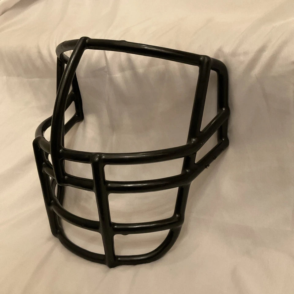 Vintage Riddell 1980s NJOP Football Helmet Lineman Black 3-Dot Facemask USFL WESTBROOKSPORTSCARDS