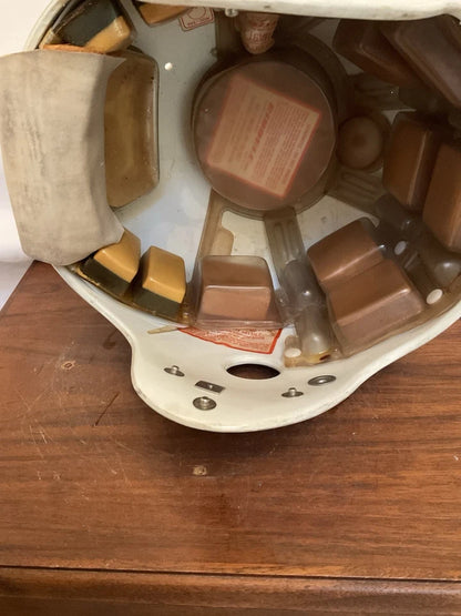 Riddell 1970s Micro-Fit Vintage Football Helmet Size 7 Oilers Buccaneers Cards