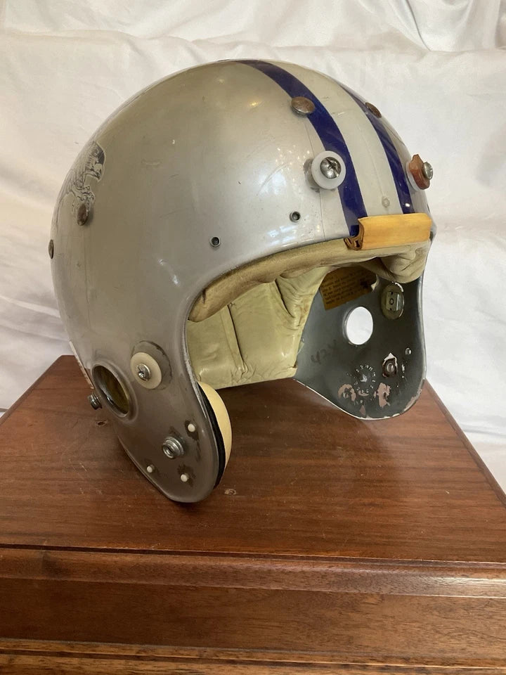 Vintage Kelley Game Used Clear Shell Football Helmet 1979