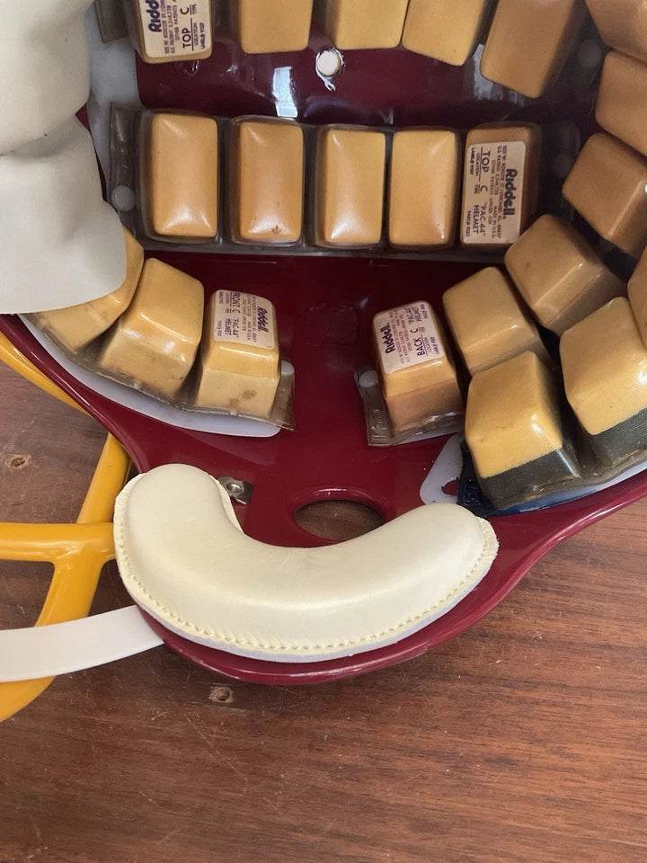 Riddell Football Helmet Custom 1982 Washington Redskins Tucked Feather Riggins WESTBROOKSPORTSCARDS