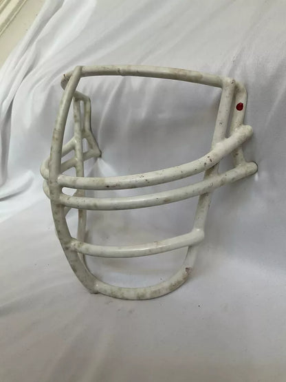 Vintage Original Schutt NJOP-DW Large Red Dot White Football Helmet Facemask WESTBROOKSPORTSCARDS