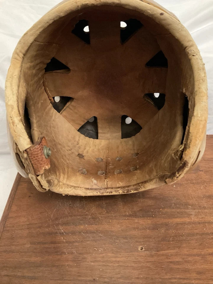 Rawlings NHC Authentic Leather Suspension Football Helmet Chin Strap Size 7!