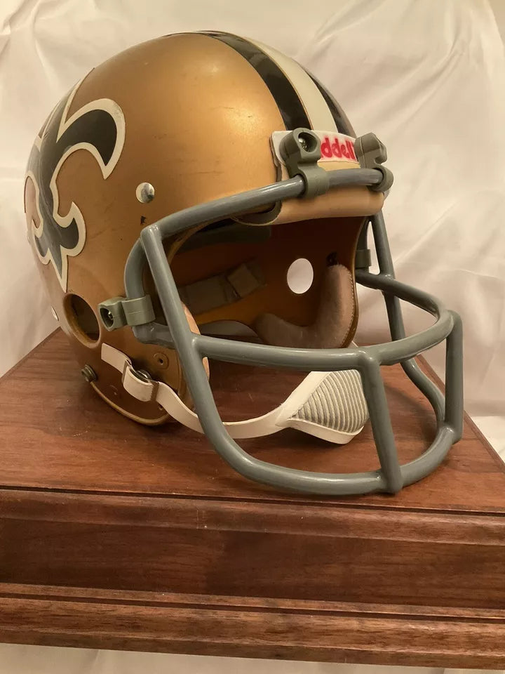 Authentic Riddell 1970s Kra-Lite New Orleans Saints Vintage Football Helmet WESTBROOKSPORTSCARDS