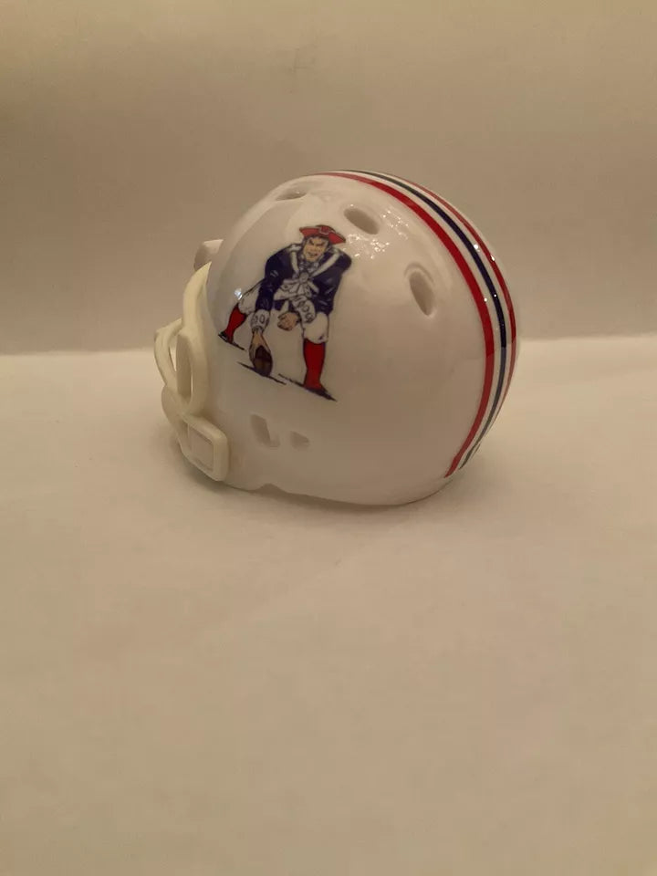 New England Patriots Custom Riddell Throwback Pocket Pro Helmet  WESTBROOKSPORTSCARDS   