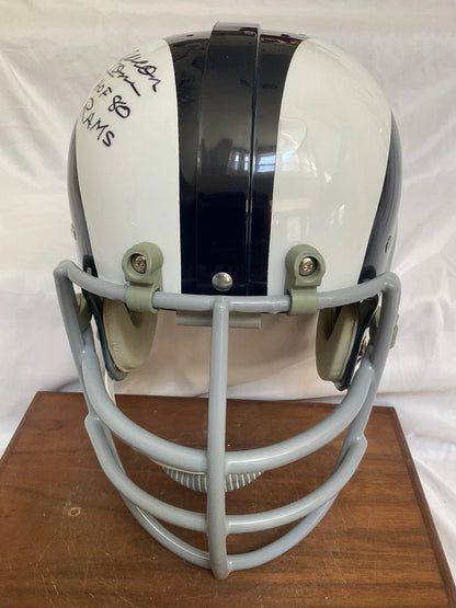 Riddell Kra-Lite RK2 Football Helmet Los Angeles Rams Deacon Jones Autographed WESTBROOKSPORTSCARDS