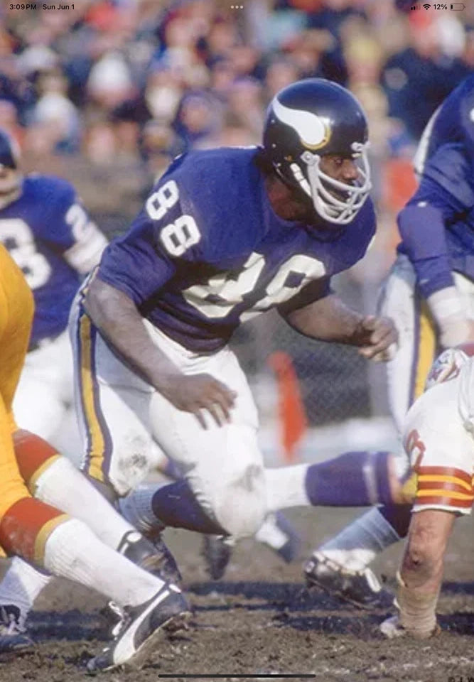 Minnesota Vikings Riddell Throwback TK Game Football Helmet 1970 Alan Page WESTBROOKSPORTSCARDS