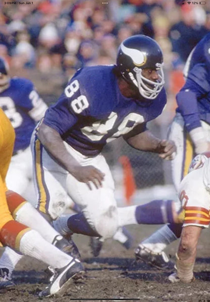 Minnesota Vikings Riddell Throwback TK Game Football Helmet 1970 Alan Page WESTBROOKSPORTSCARDS
