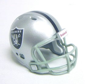 Riddell Pocket Pro and Throwback Pocket Pro mini helmets ( NFL ): Oakland Raiders Revolution Pocket Pro Helmet