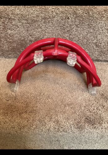 Vintage Red Riddell 1990s Double Wire Kra-Lite NJOP Football Helmet Facemask Sporting Goods:Team Sports:Football:Clothing, Shoes & Accessories:Helmets & Hats Riddell   