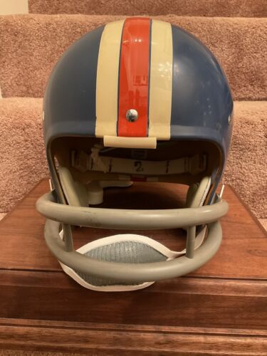 denver broncos toddler football helmet Vintage Riddell Authentic Denver Broncos Kra-Lite TK2 1971 Football He – WESTBROOKSPORTSCARDS