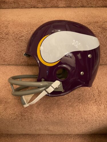 biggest selection of motorcycle helmets minnesota Minnesota Vikings “Big Horns” RK2 Style Suspension Football Helmet Tar – WESTBROOKSPORTSCARDS
