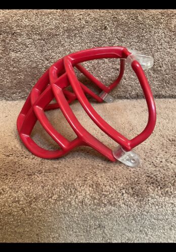 Vintage Red Riddell 1990s Double Wire Kra-Lite NJOP Football Helmet Facemask Sporting Goods:Team Sports:Football:Clothing, Shoes & Accessories:Helmets & Hats Riddell   