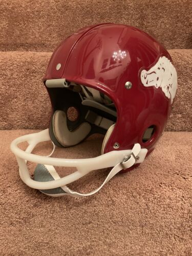 cheap arkansas razorback football helmet Riddell Kra-Lite RK2 Football Helmet 1964 Arkansas Razorbacks National – WESTBROOKSPORTSCARDS
