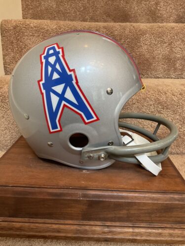 Houston Oilers Riddell Kra-Lite TK2 Suspension Football Helmet 1970 Decals