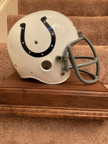 Original Vintage Wilson F2000 Football Helmet Custom Baltimore Colts Mike Curtis
