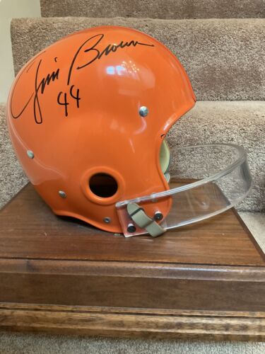 JIM BROWN SIGNED Autographed Syracuse Orangemen RIDDell RT2 Football Helmet